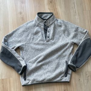 J crew quarter button pullover